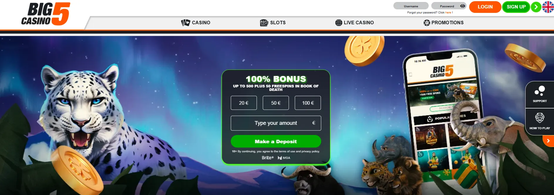 Screenshot BIG5CASINO