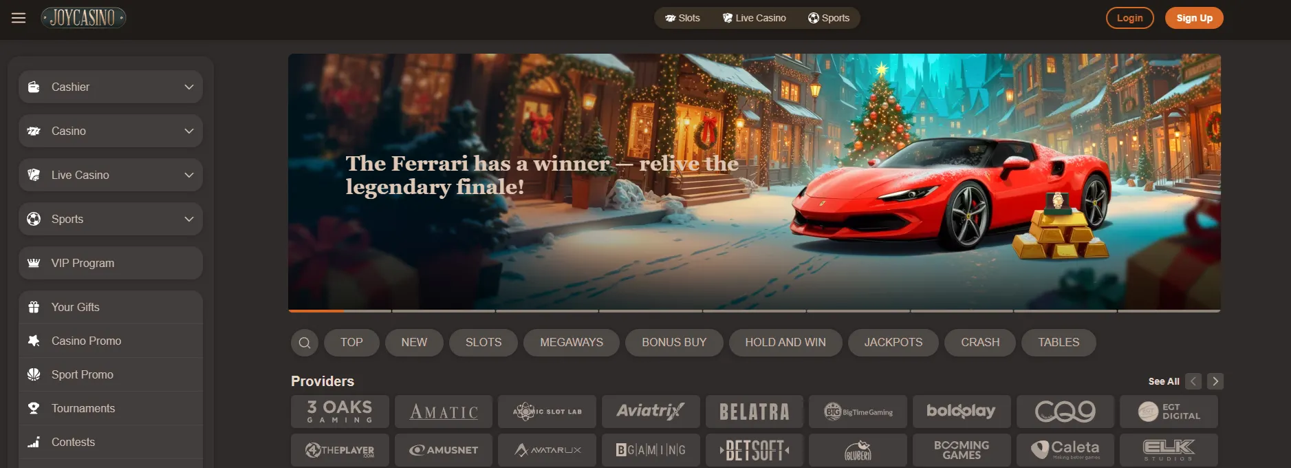 Screenshot JoyCasino