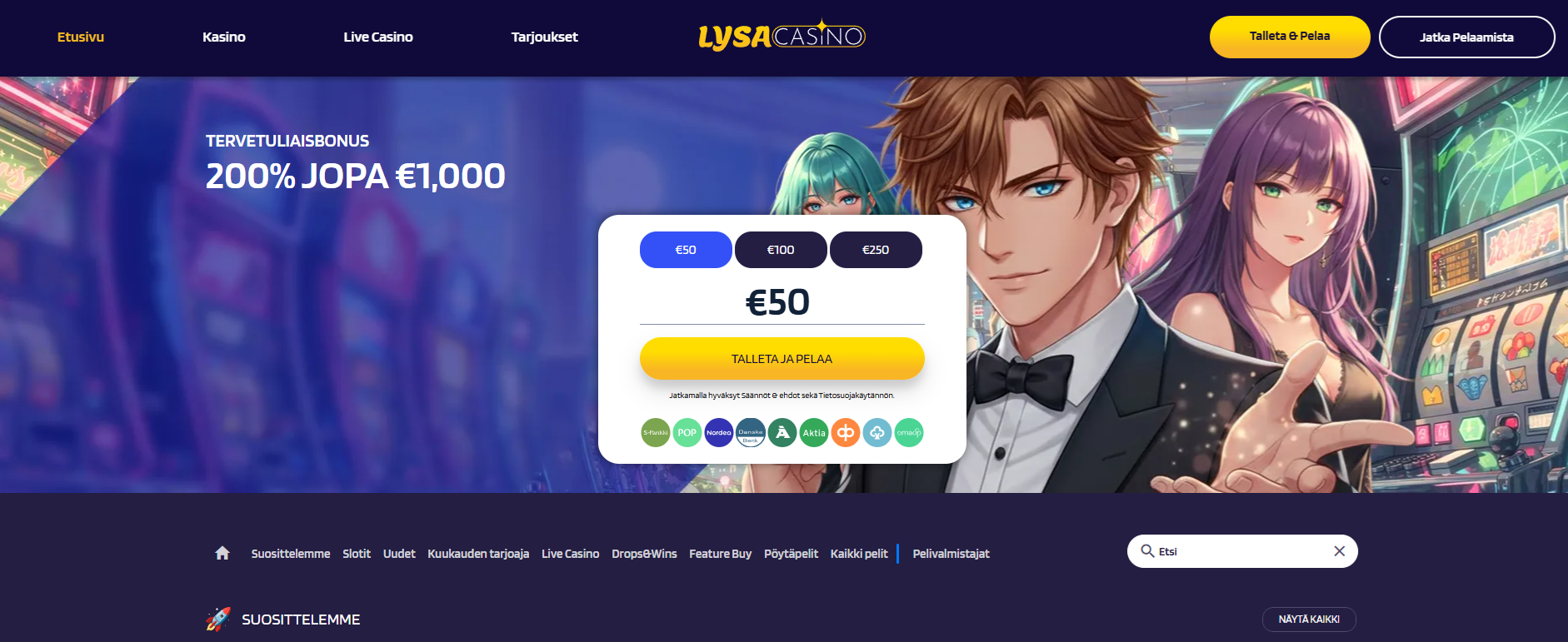 Screenshot Lysacasino